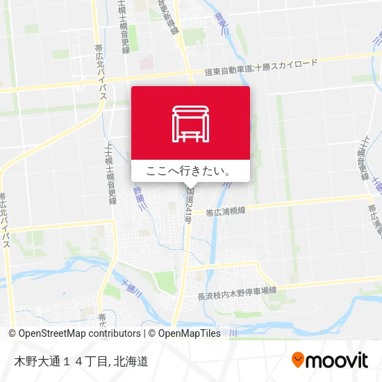 木野大通１４丁目地図