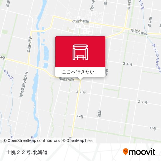 士幌２２号地図