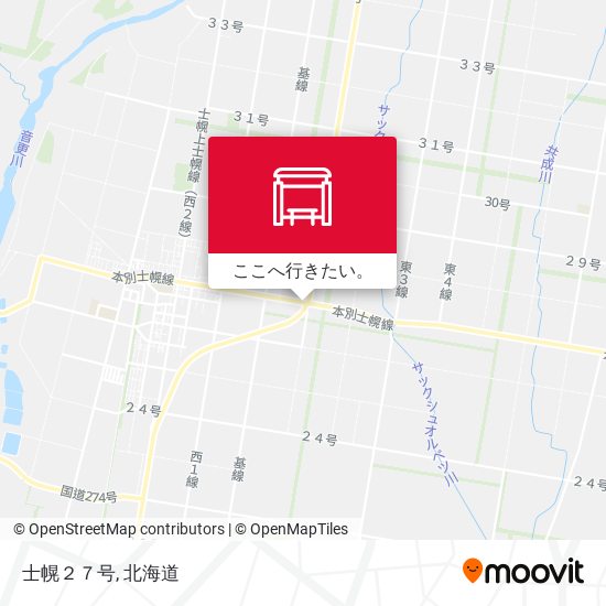 士幌２７号地図