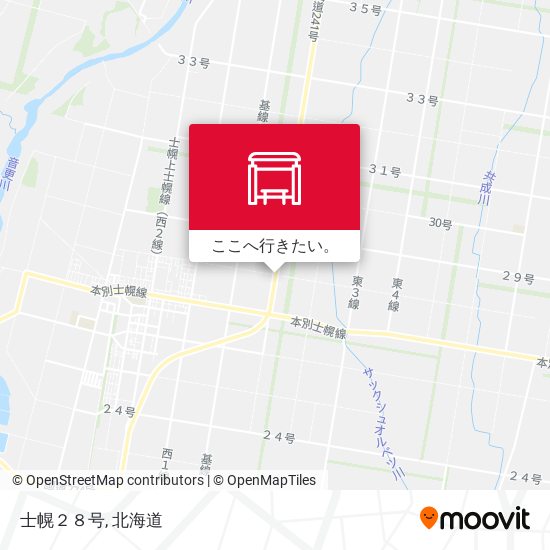 士幌２８号地図