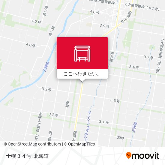 士幌３４号地図