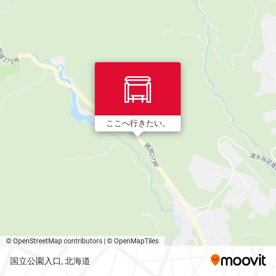 国立公園入口地図