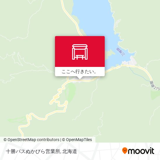 十勝バスぬかびら営業所地図