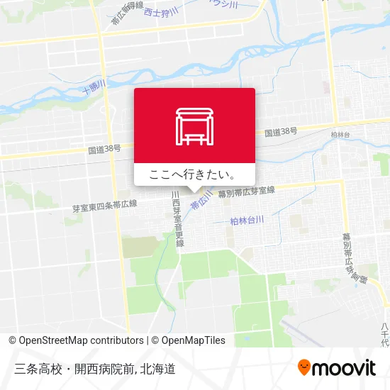 三条高校・開西病院前地図