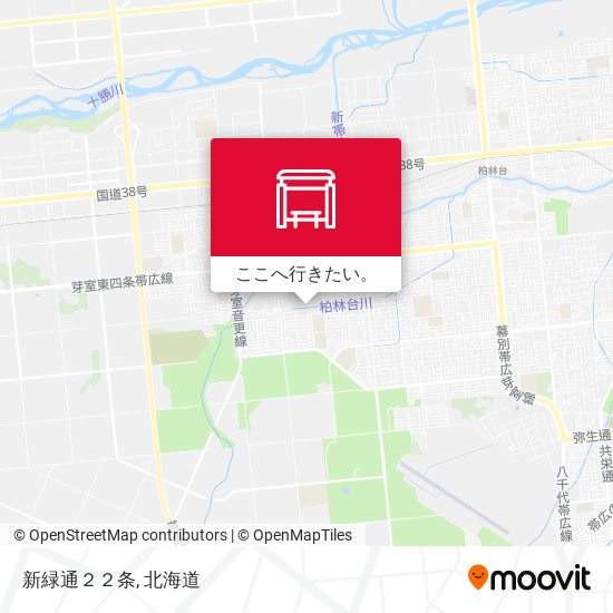 新緑通２２条地図