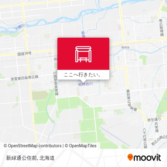 新緑通公住前地図