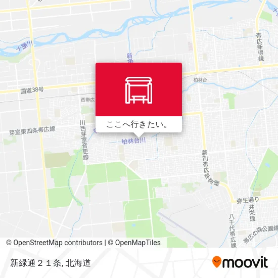新緑通２１条地図