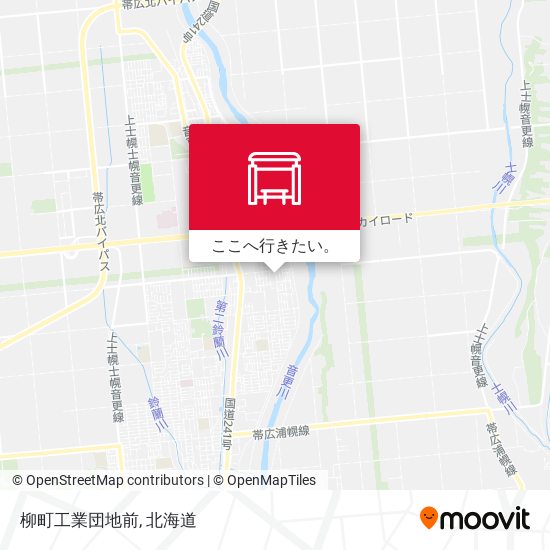 柳町工業団地前地図