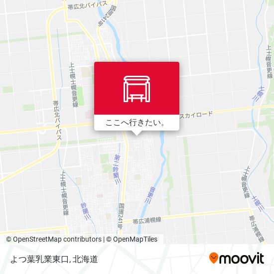 よつ葉乳業東口地図