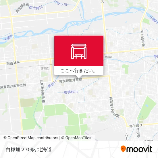 白樺通２０条地図