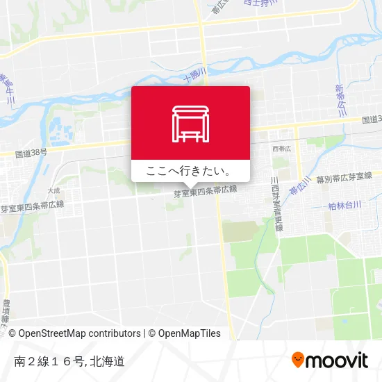 南２線１６号地図