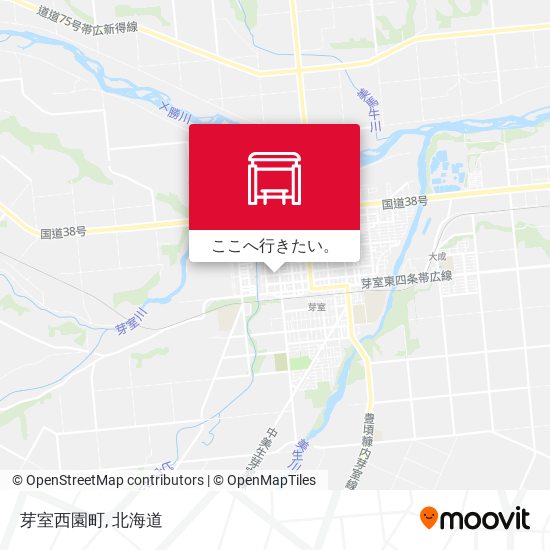 芽室西園町地図