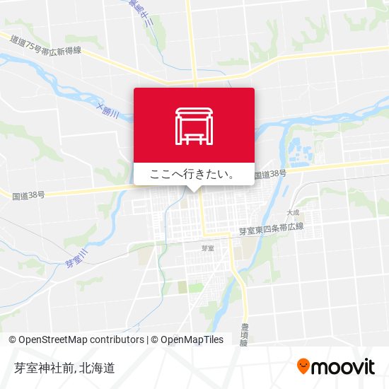 芽室神社前地図