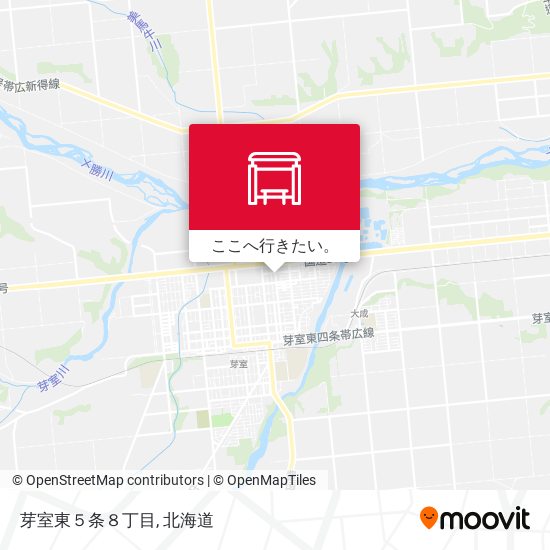 芽室東５条８丁目地図