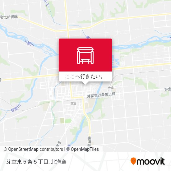 芽室東５条５丁目地図