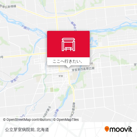 公立芽室病院前地図
