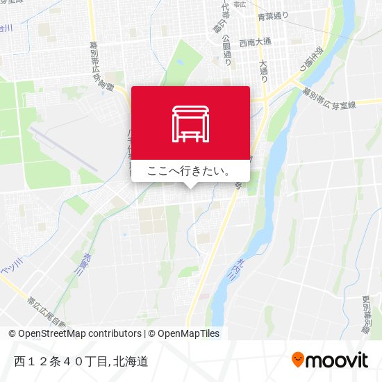 西１２条４０丁目地図