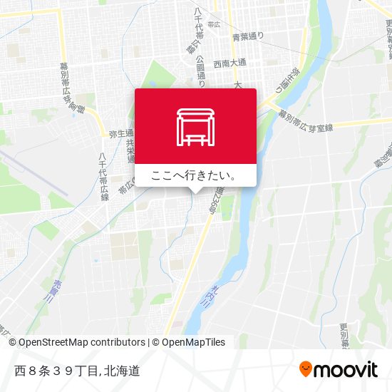 西８条３９丁目地図