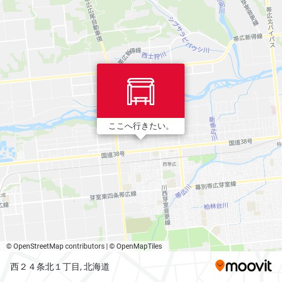 西２４条北１丁目地図