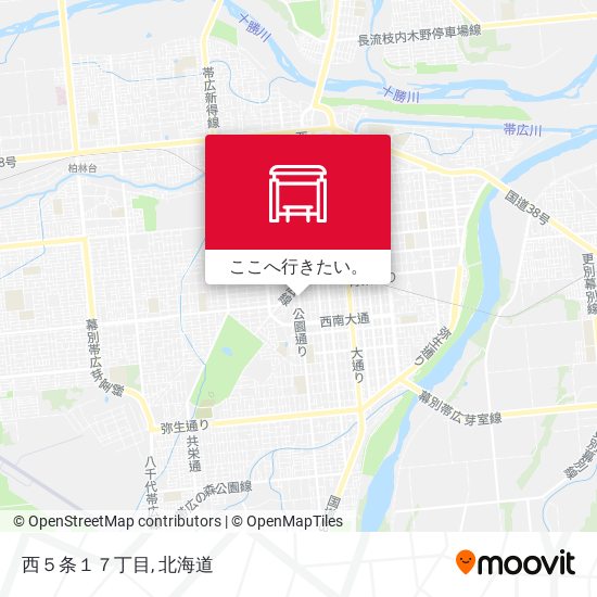 西５条１７丁目地図