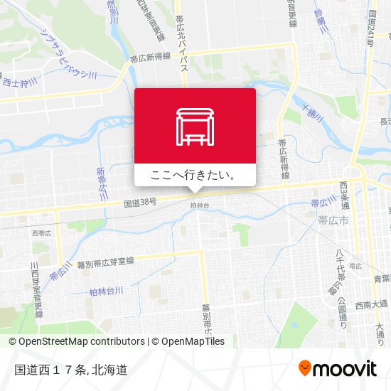 国道西１７条地図