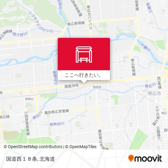 国道西１８条地図