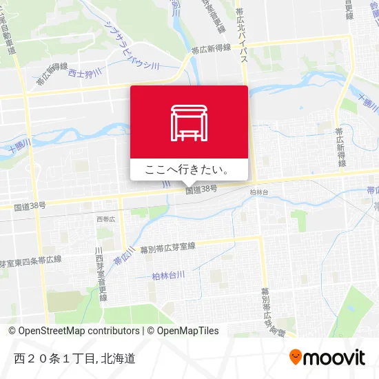 西２０条１丁目地図
