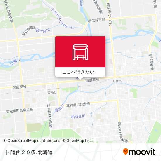 国道西２０条地図