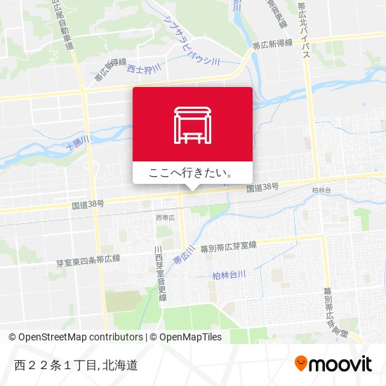 西２２条１丁目地図