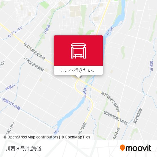 川西８号地図