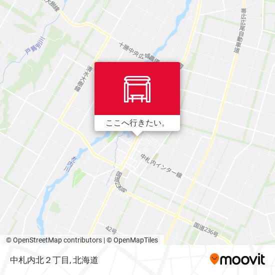 中札内北２丁目地図