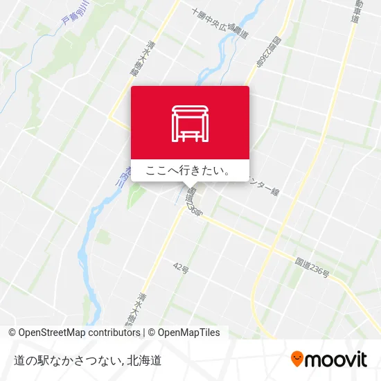 道の駅なかさつない地図
