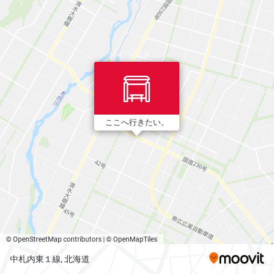 中札内東１線地図