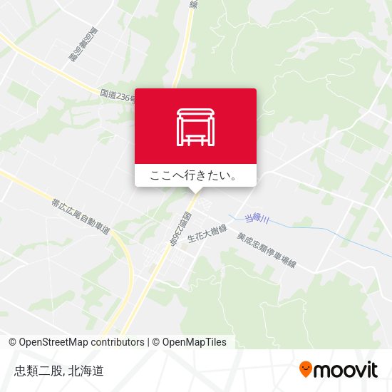 忠類二股地図