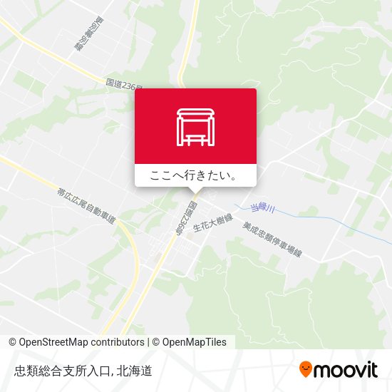 忠類総合支所入口地図