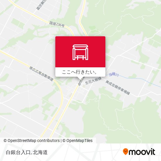 白銀台入口地図