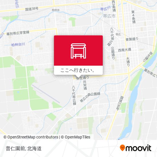 普仁園前地図