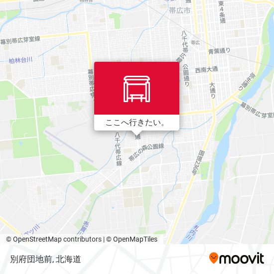 別府団地前地図