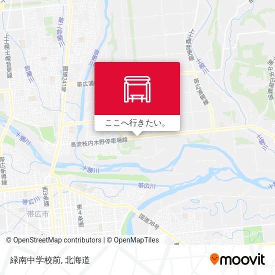 緑南中学校前地図