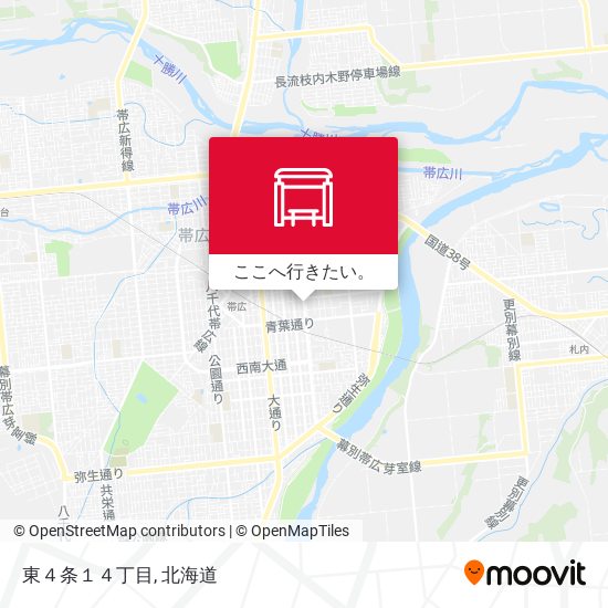 東４条１４丁目地図
