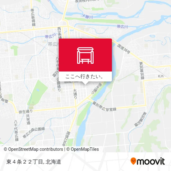 東４条２２丁目地図