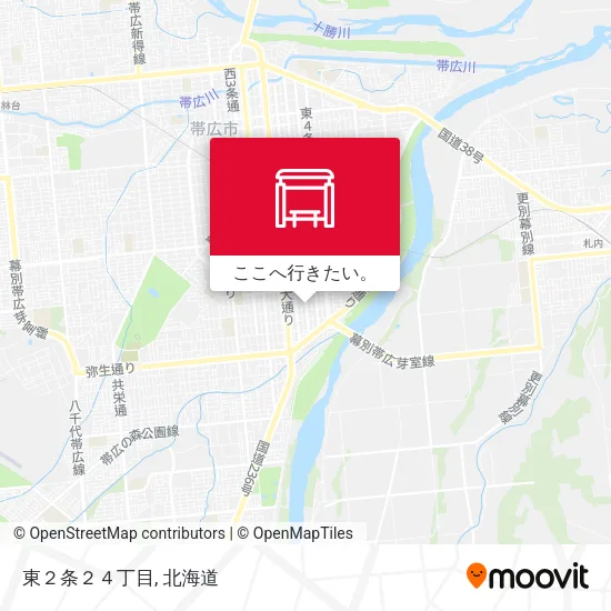 東２条２４丁目地図
