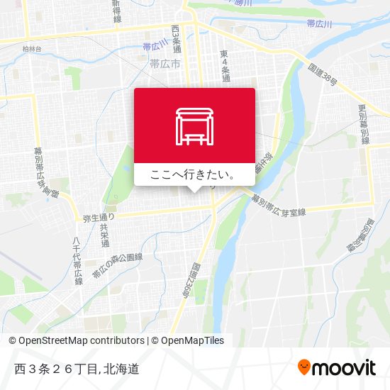 西３条２６丁目地図