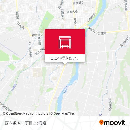 西６条４１丁目地図