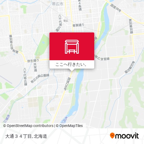 大通３４丁目地図