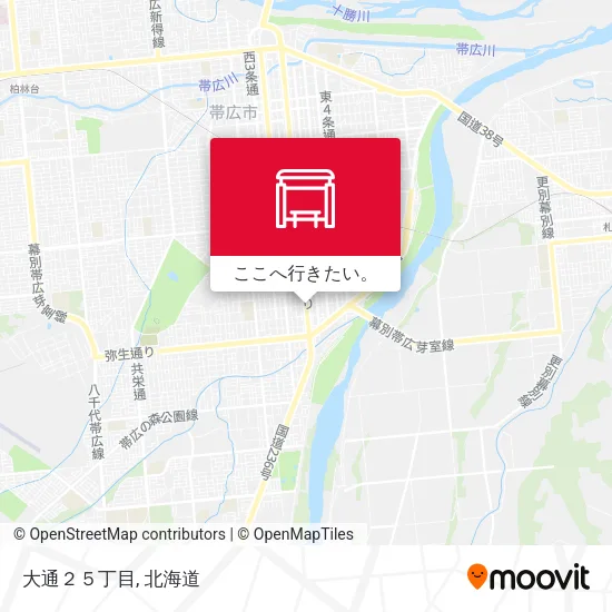 大通２５丁目地図