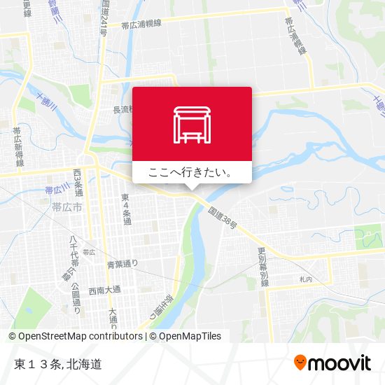 東１３条地図