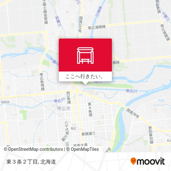 東３条２丁目地図