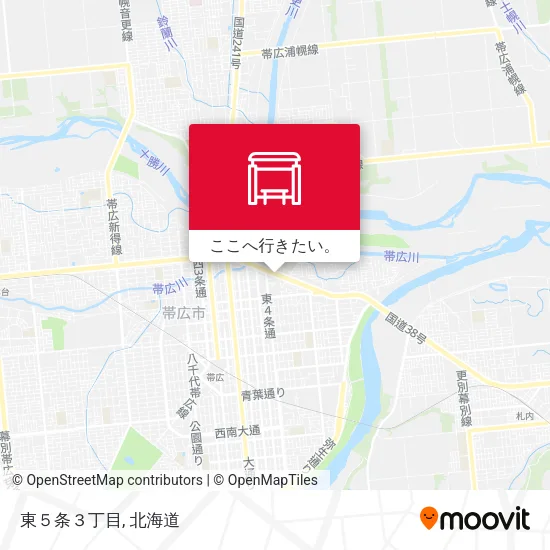 東５条３丁目地図