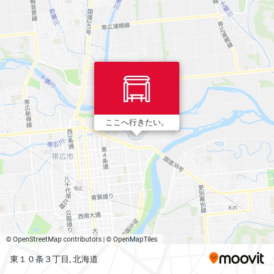 東１０条３丁目地図